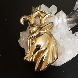 Rare 1940's Monet Reindeer Brooch